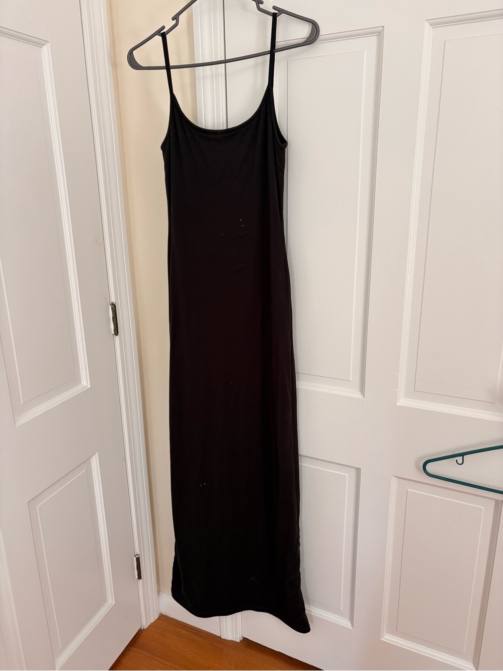 Bumpsuit Black Slip Maxi Dress